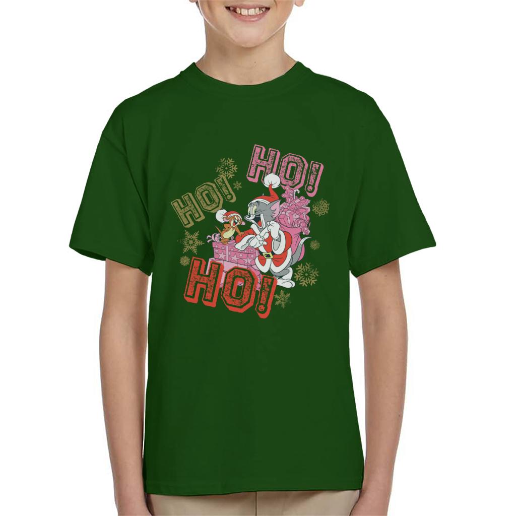 Tom and Jerry Christmas Ho Ho Ho Kid's T-Shirt-ALL + EVERY