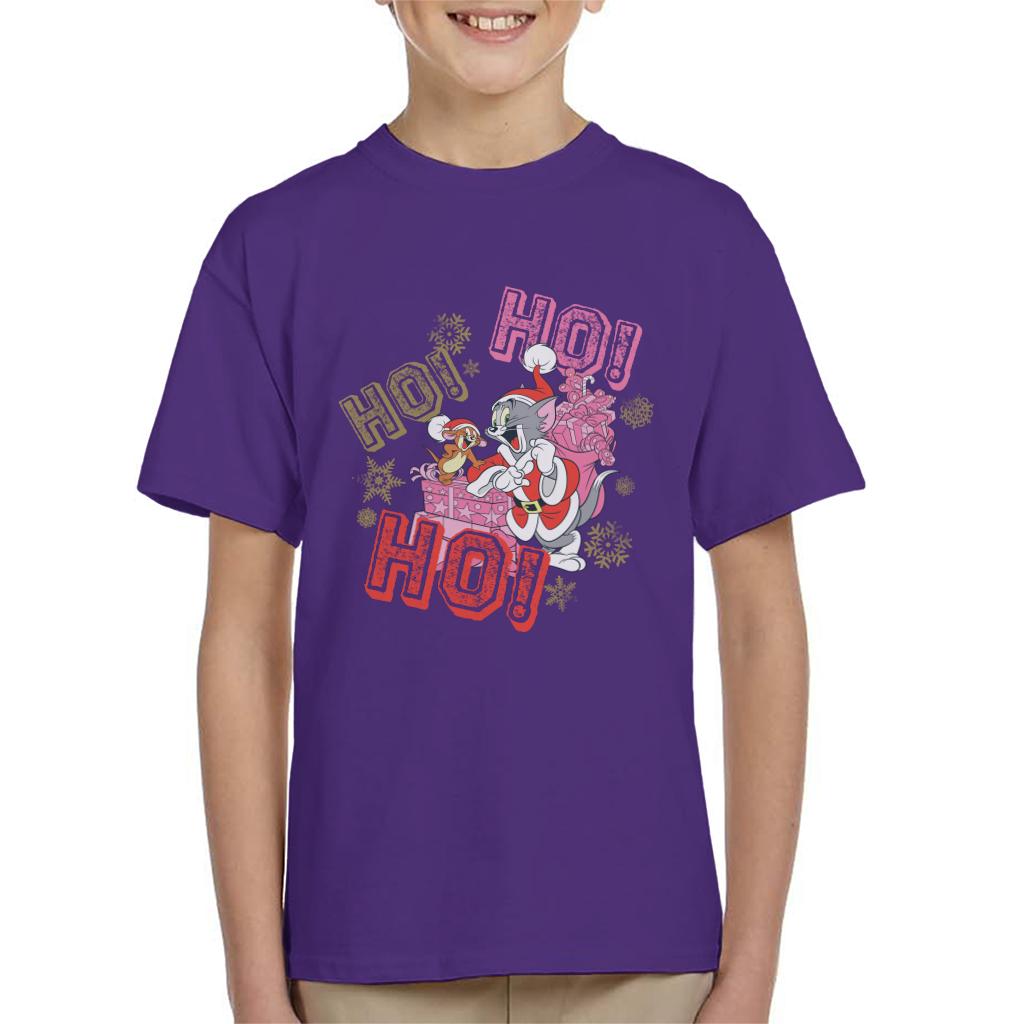 Tom and Jerry Christmas Ho Ho Ho Kid's T-Shirt-ALL + EVERY