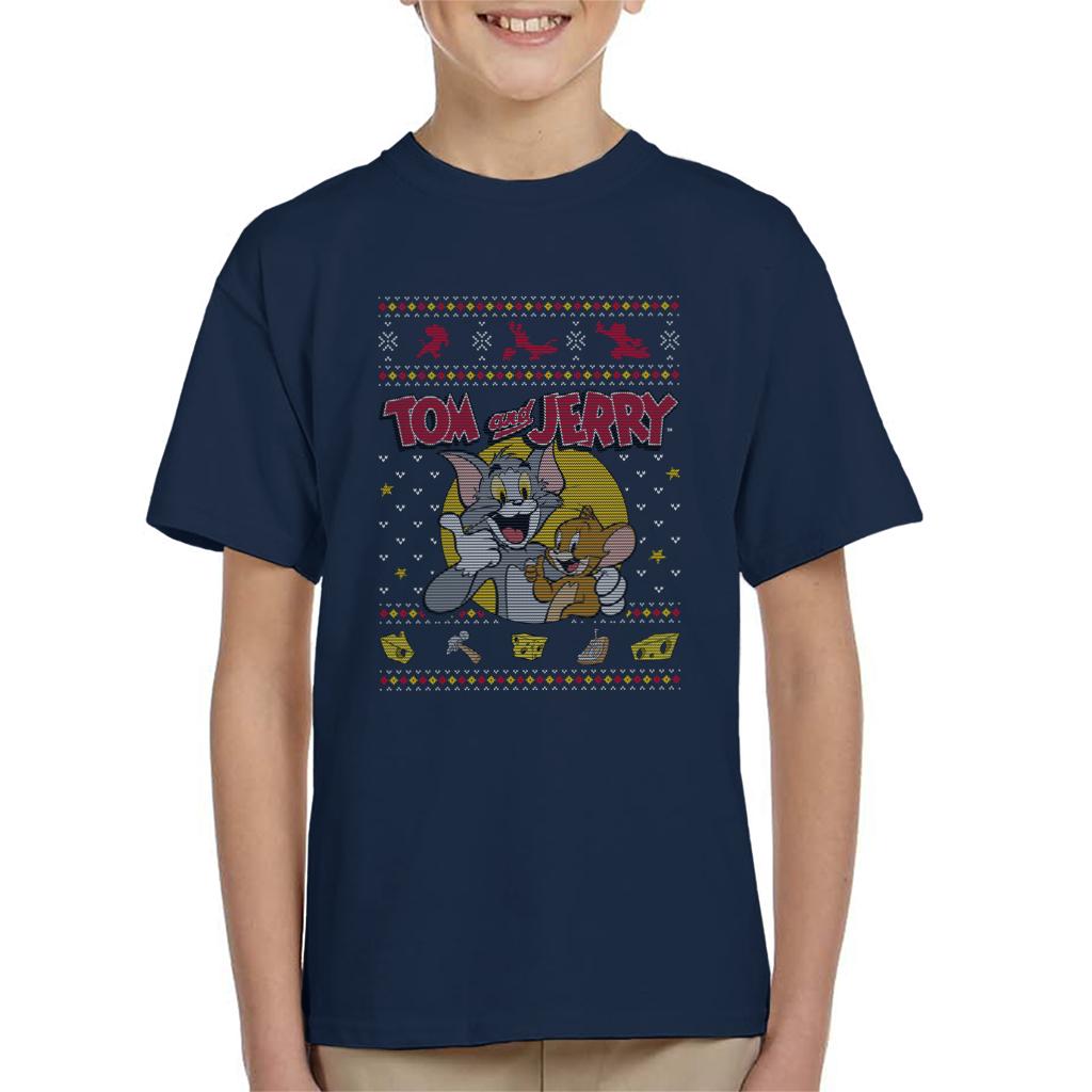 Tom and Jerry Christmas Traps Kid's T-Shirt-ALL + EVERY