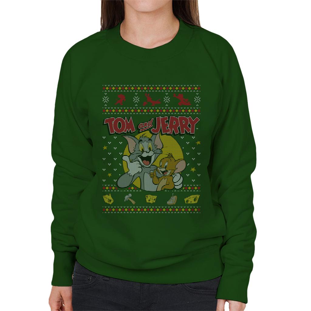 Tom and Jerry Christmas Traps Women's Sweatshirt-ALL + EVERY