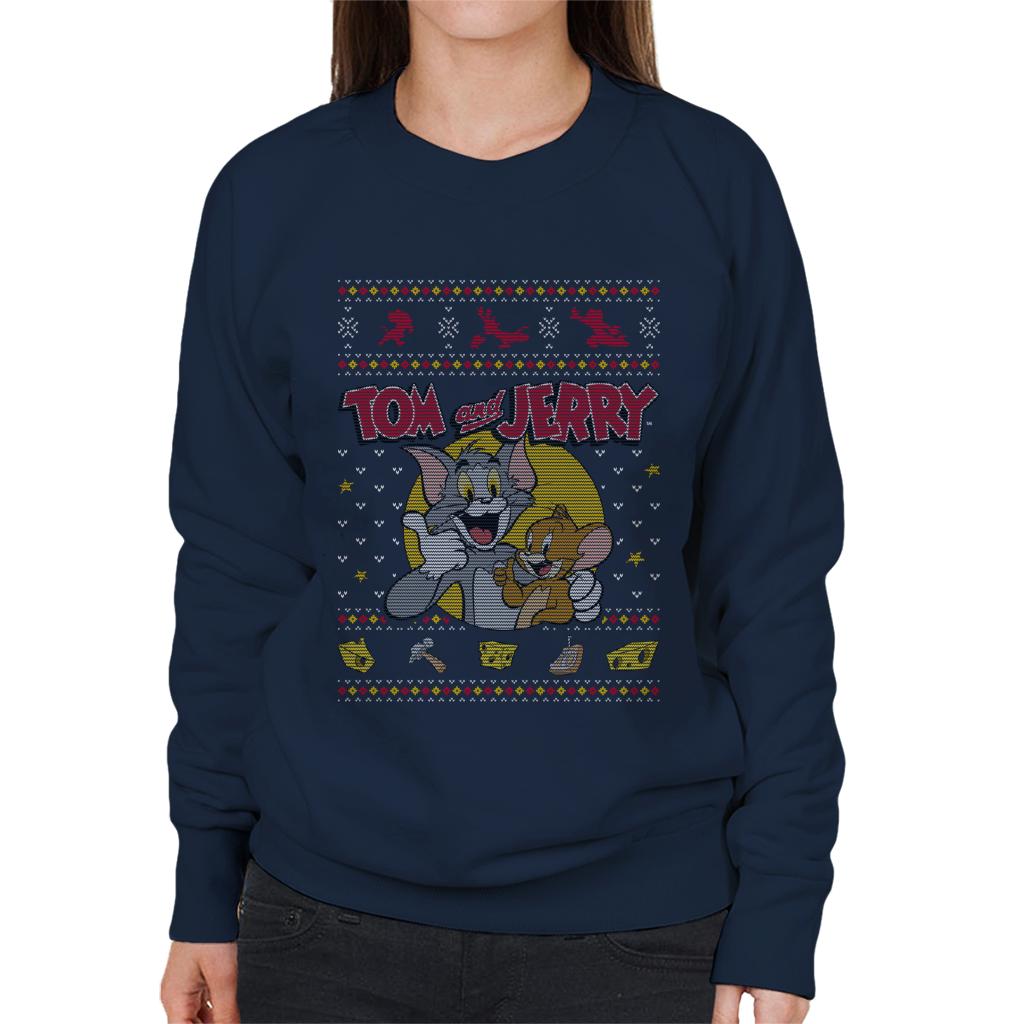 Tom and Jerry Christmas Traps Women's Sweatshirt-ALL + EVERY