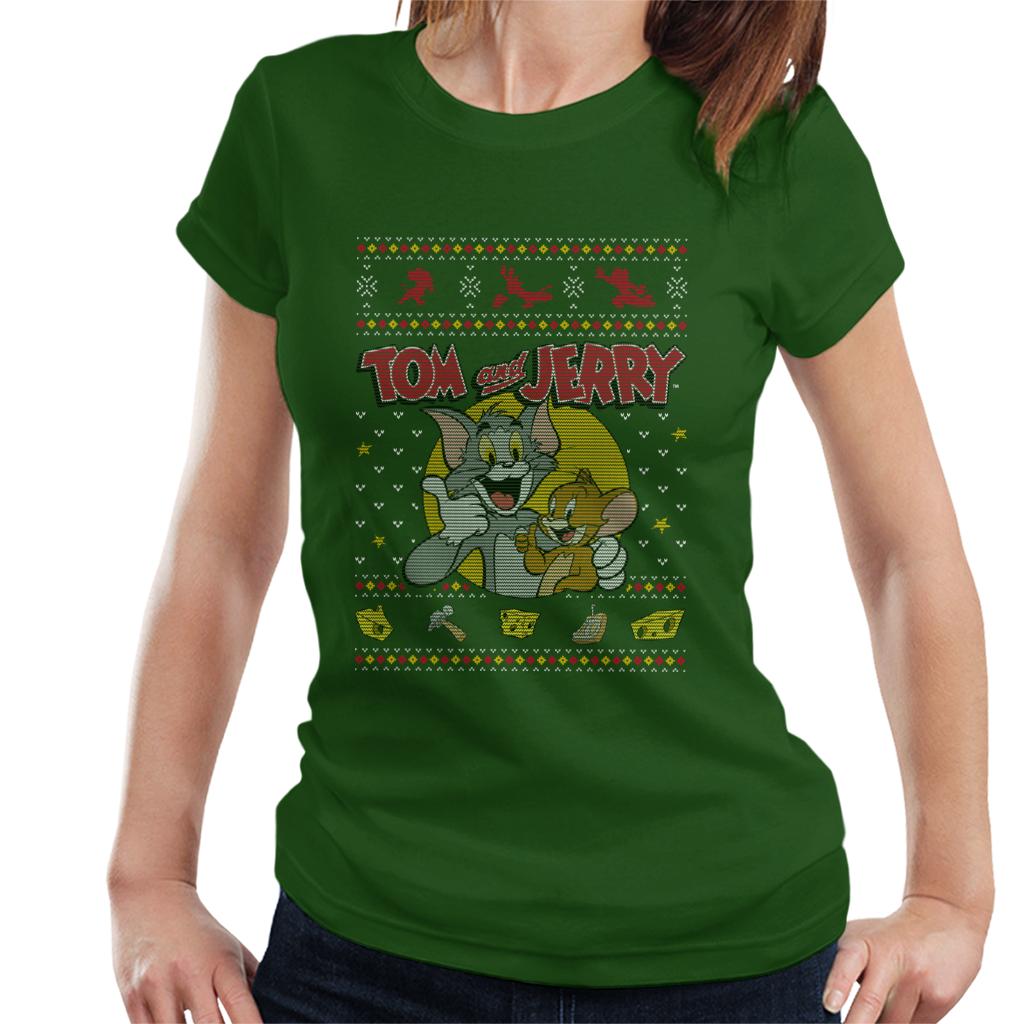 Tom and Jerry Christmas Traps Women's T-Shirt-ALL + EVERY