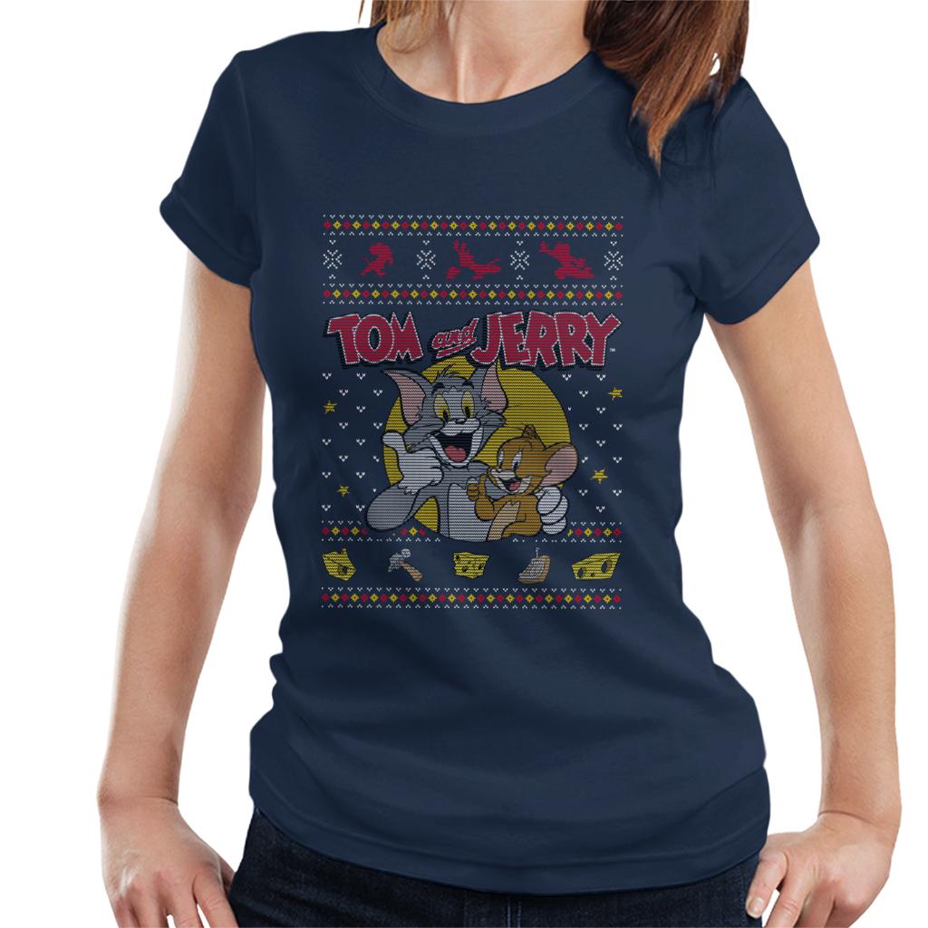 Tom and Jerry Christmas Traps Women's T-Shirt-ALL + EVERY