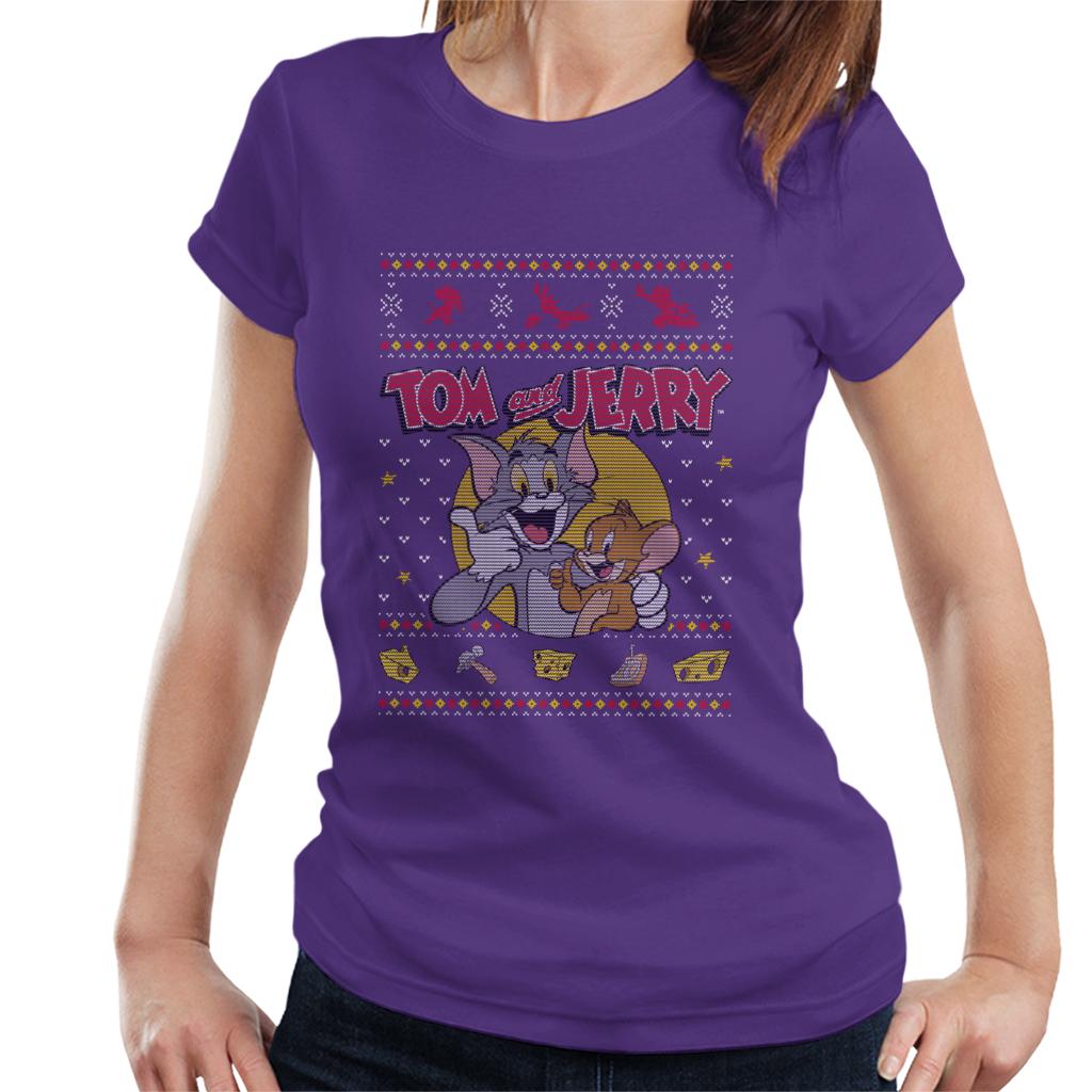 Tom and Jerry Christmas Traps Women's T-Shirt-ALL + EVERY