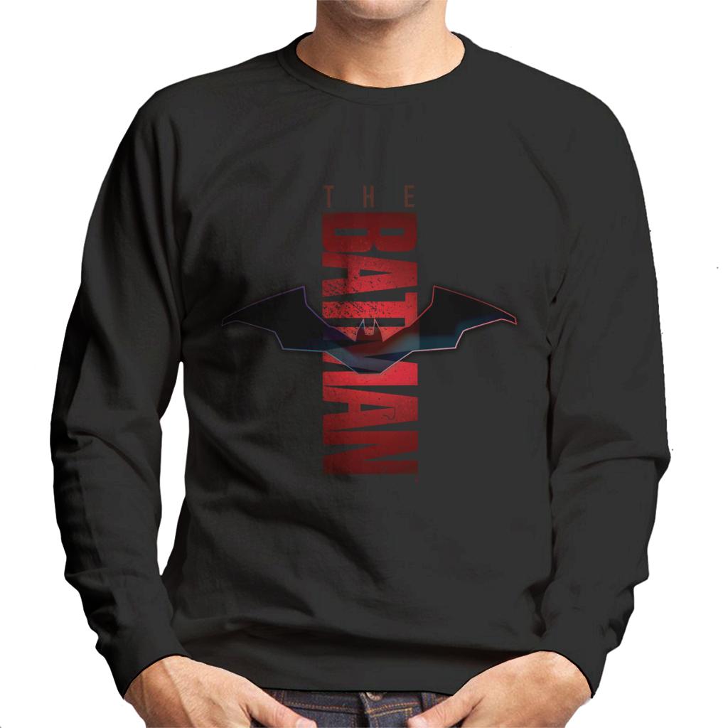 The Batman Red Shadows Logo Men's Sweatshirt-ALL + EVERY