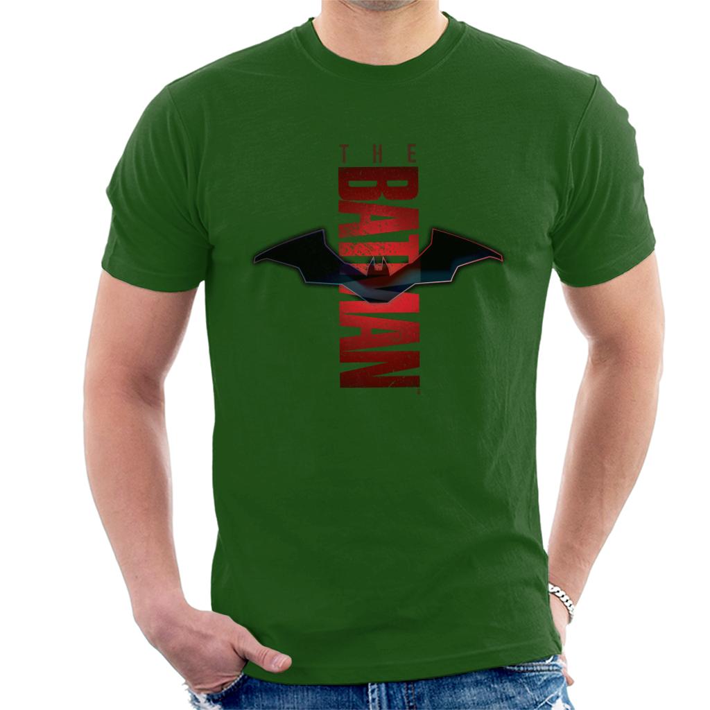 The Batman Red Shadows Logo Men's T-Shirt-ALL + EVERY