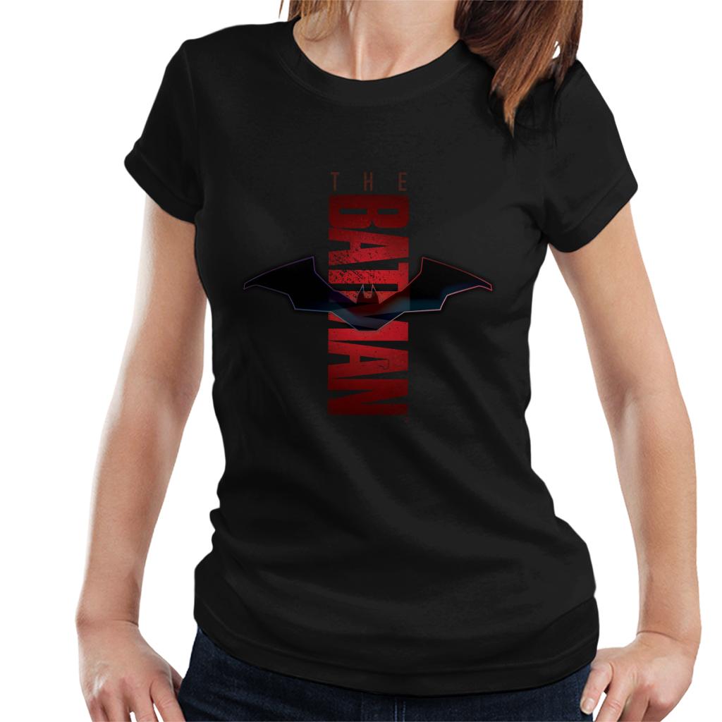 The Batman Red Shadows Logo Women's T-Shirt-ALL + EVERY