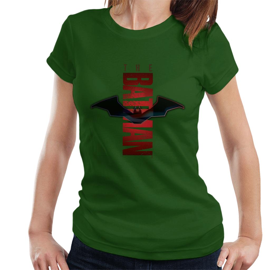 The Batman Red Shadows Logo Women's T-Shirt-ALL + EVERY