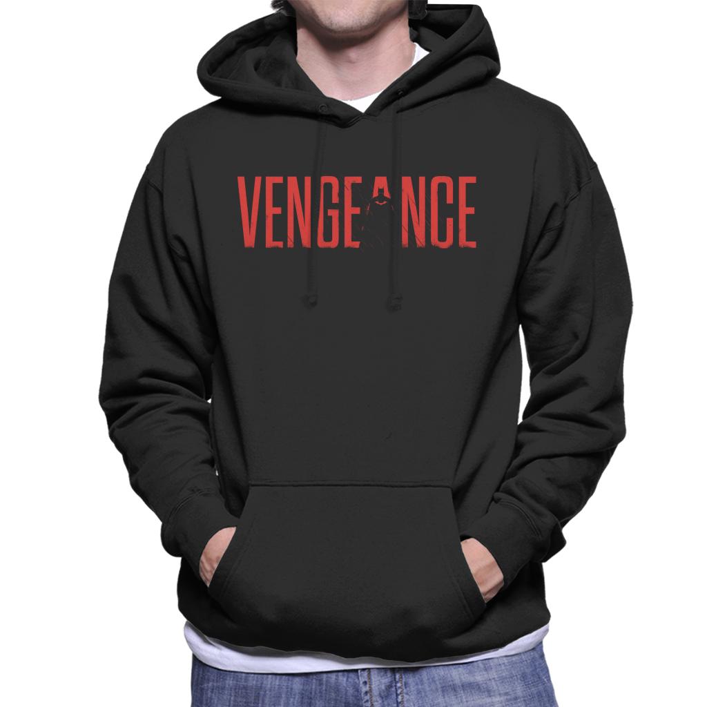 The Batman Silhouette Of Vengeance Men's Hooded Sweatshirt-ALL + EVERY