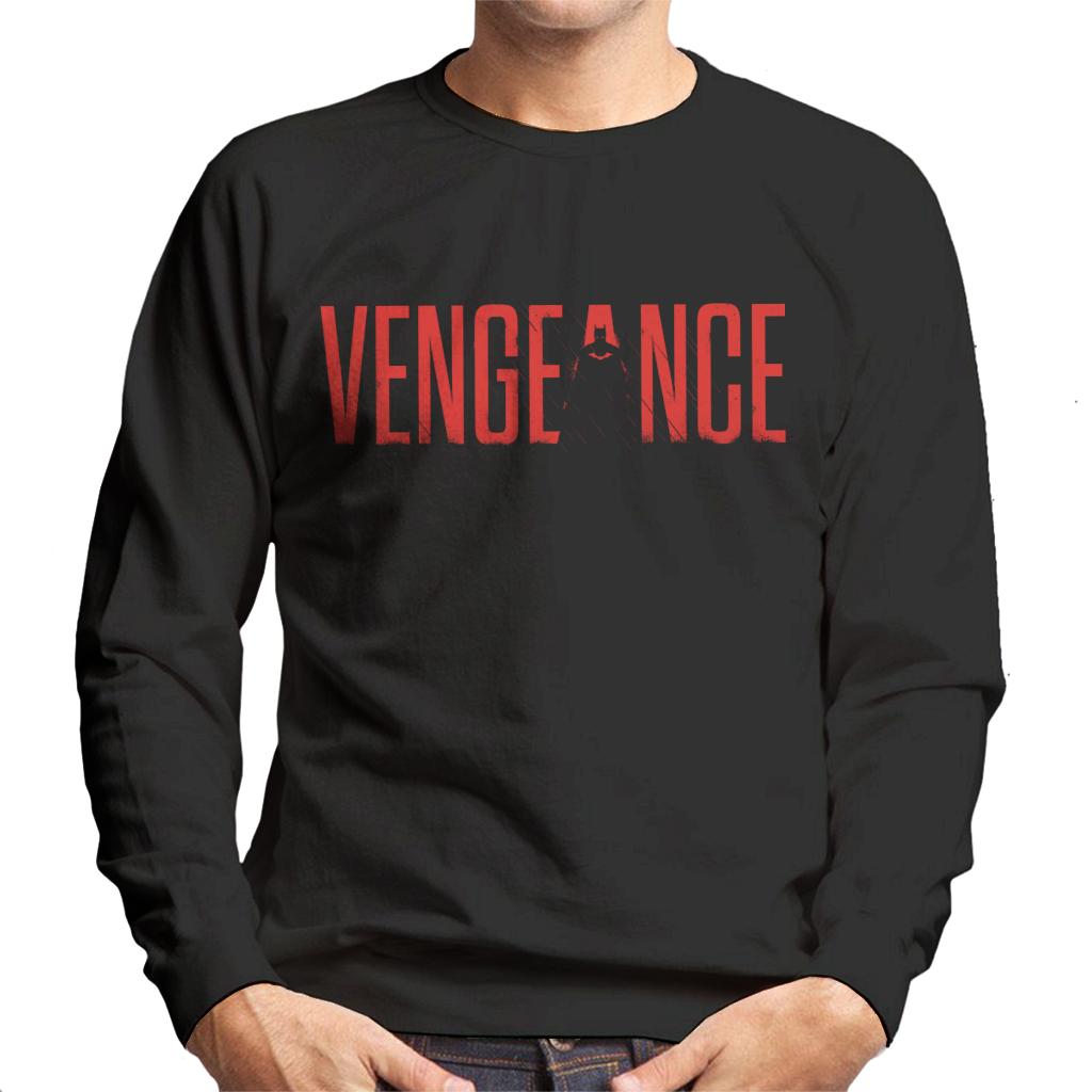 The Batman Silhouette Of Vengeance Men's Sweatshirt-ALL + EVERY