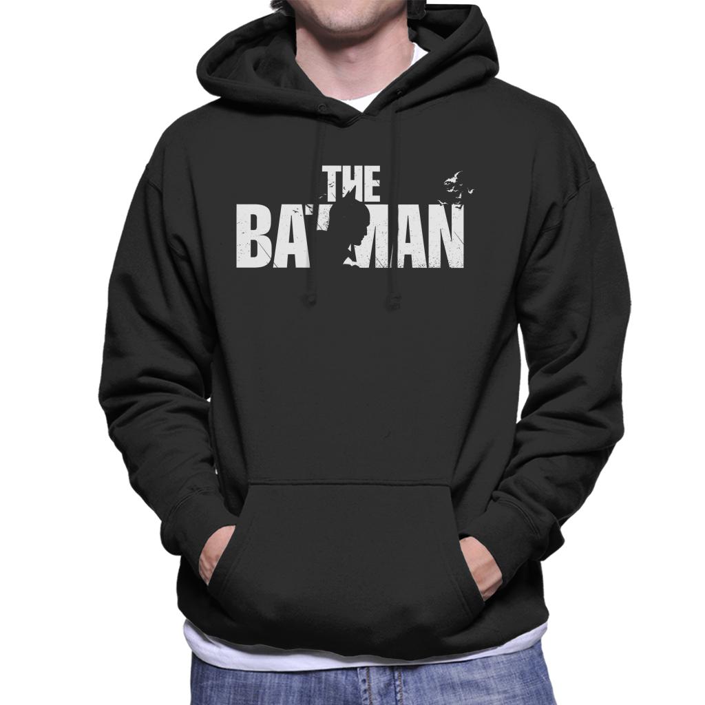 The Batman Silhouette Logo Men's Hooded Sweatshirt-ALL + EVERY