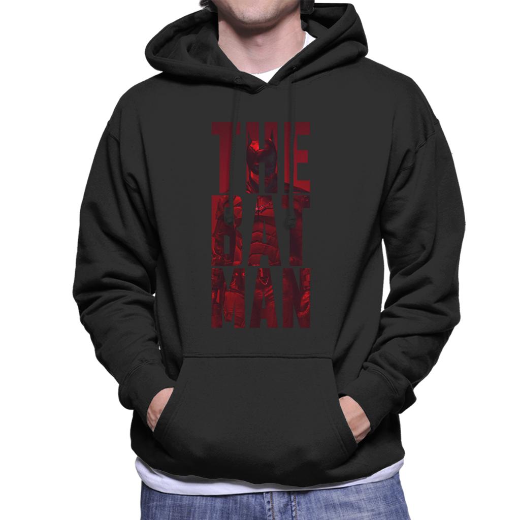 The Batman Cinematic Letters Men's Hooded Sweatshirt-ALL + EVERY