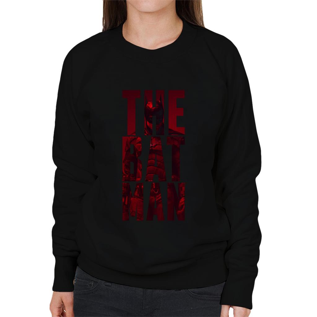 The Batman Cinematic Letters Women's Sweatshirt-ALL + EVERY