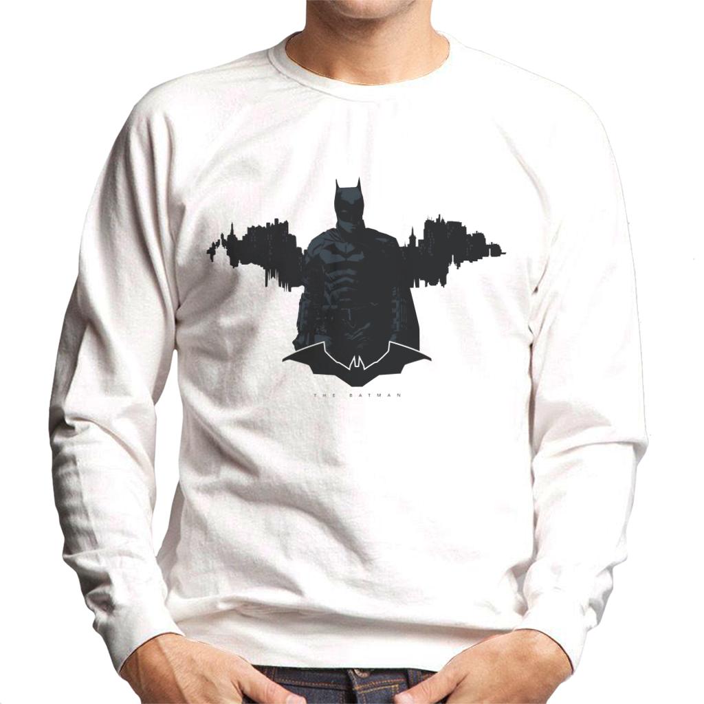 The Batman Logo Gotham City Backdrop Men's Sweatshirt-ALL + EVERY