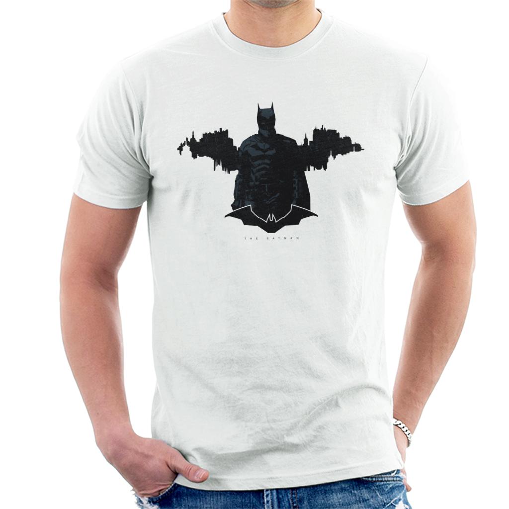 The Batman Logo Gotham City Backdrop Men's T-Shirt-ALL + EVERY