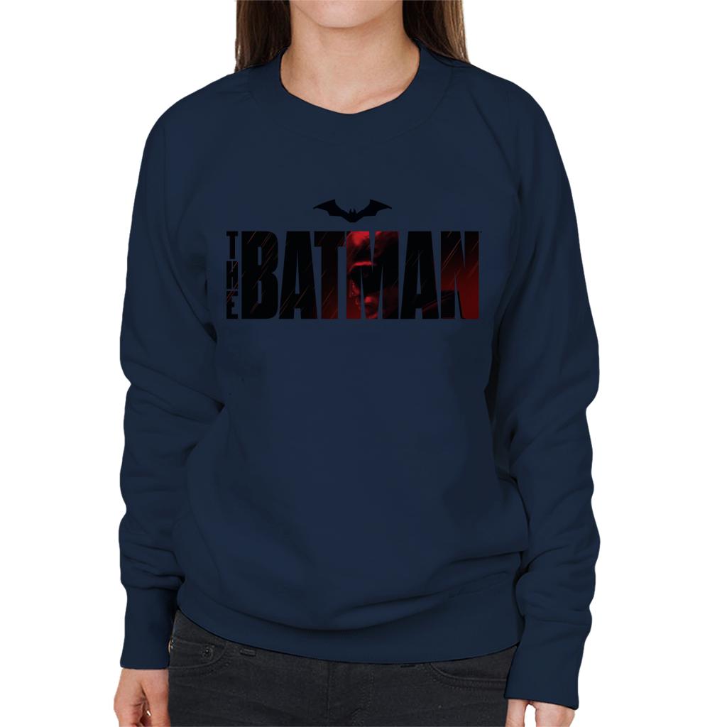 The Batman Close Up Logo Women's Sweatshirt-ALL + EVERY