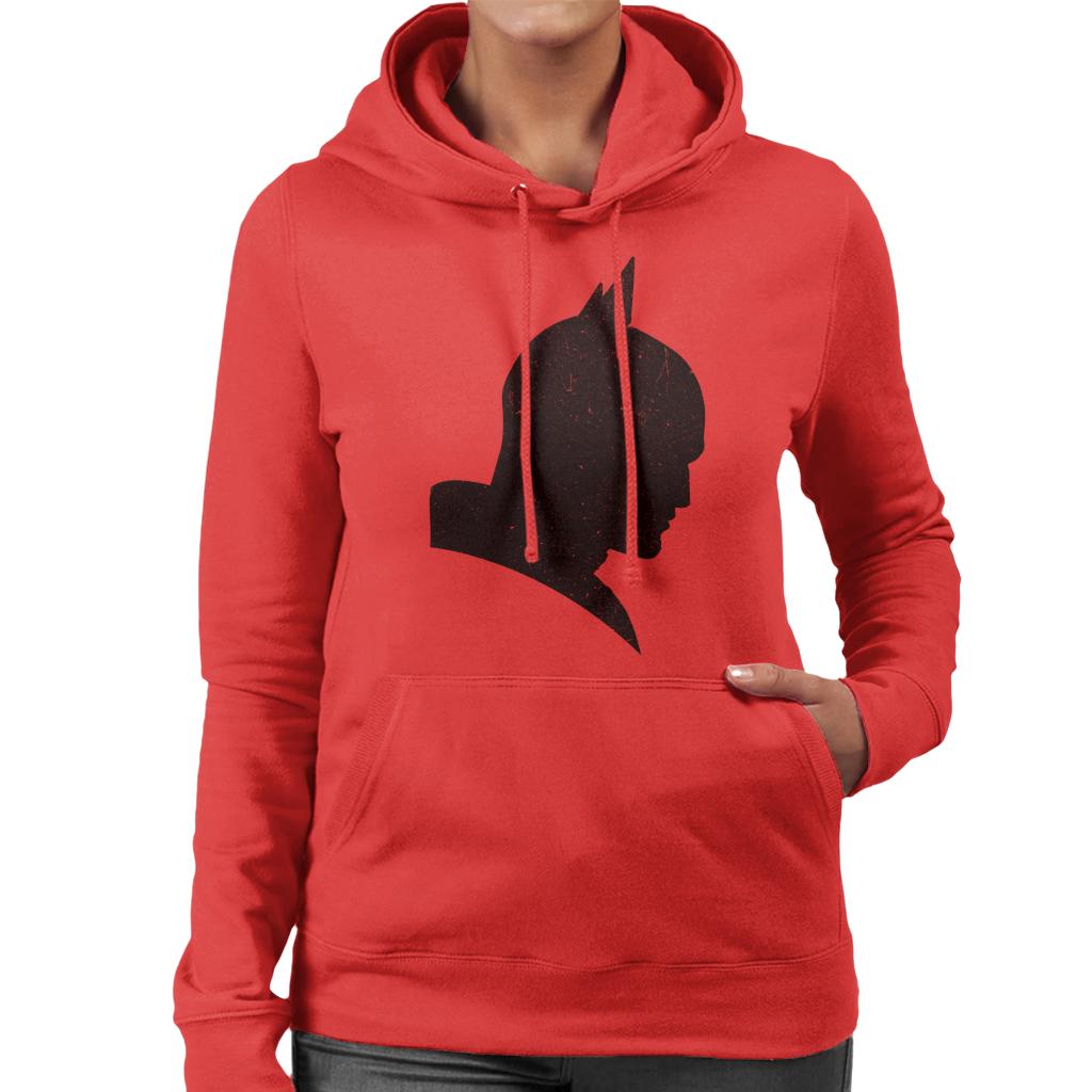 The Batman Silhouette Women's Hooded Sweatshirt-ALL + EVERY