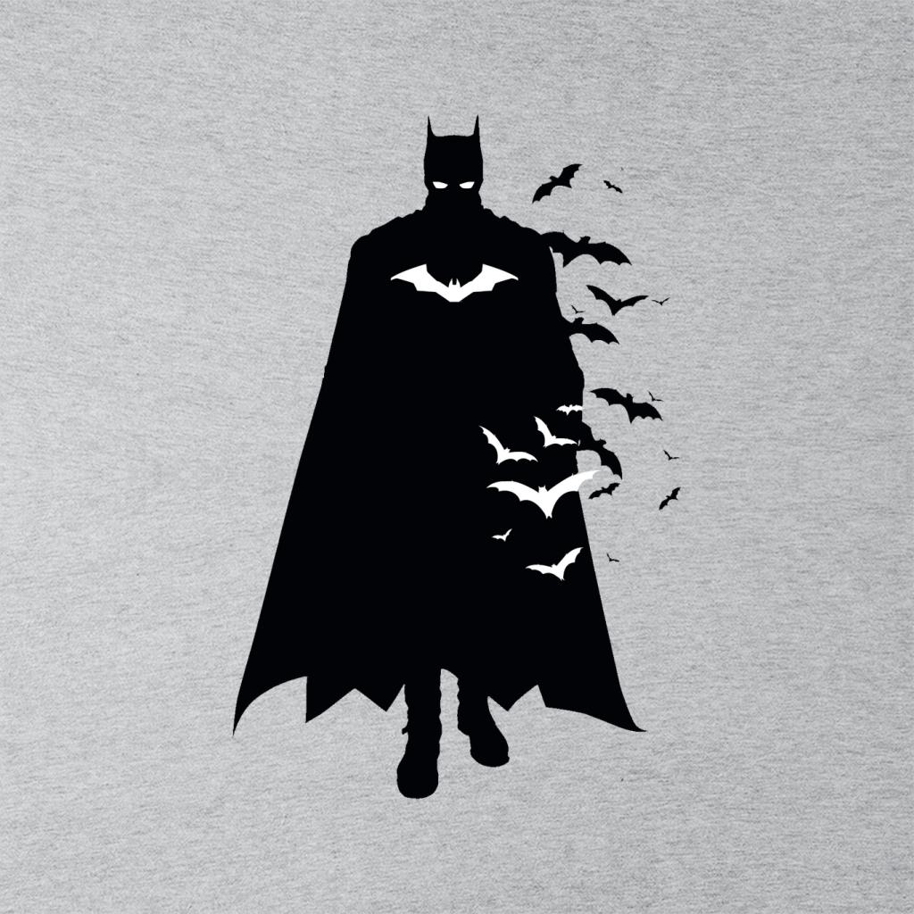 The Batman Silhouette White Bats Men's T-Shirt-ALL + EVERY