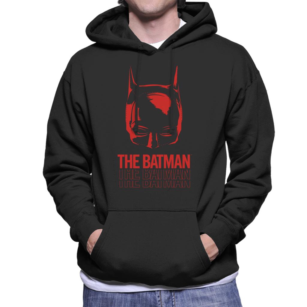 The Batman Red Mask Men's Hooded Sweatshirt-ALL + EVERY