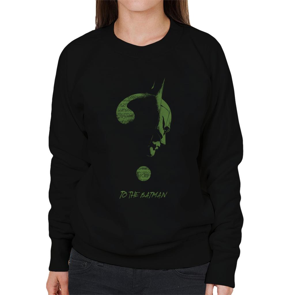 The Batman Riddler Question Mark Women's Sweatshirt-ALL + EVERY