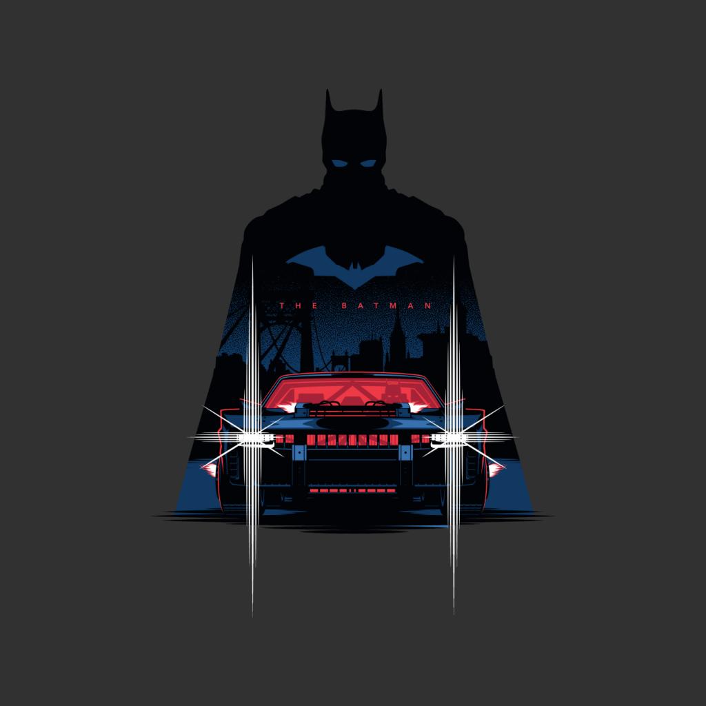 The Batman Silhouette Batmobile Women's Hooded Sweatshirt-ALL + EVERY
