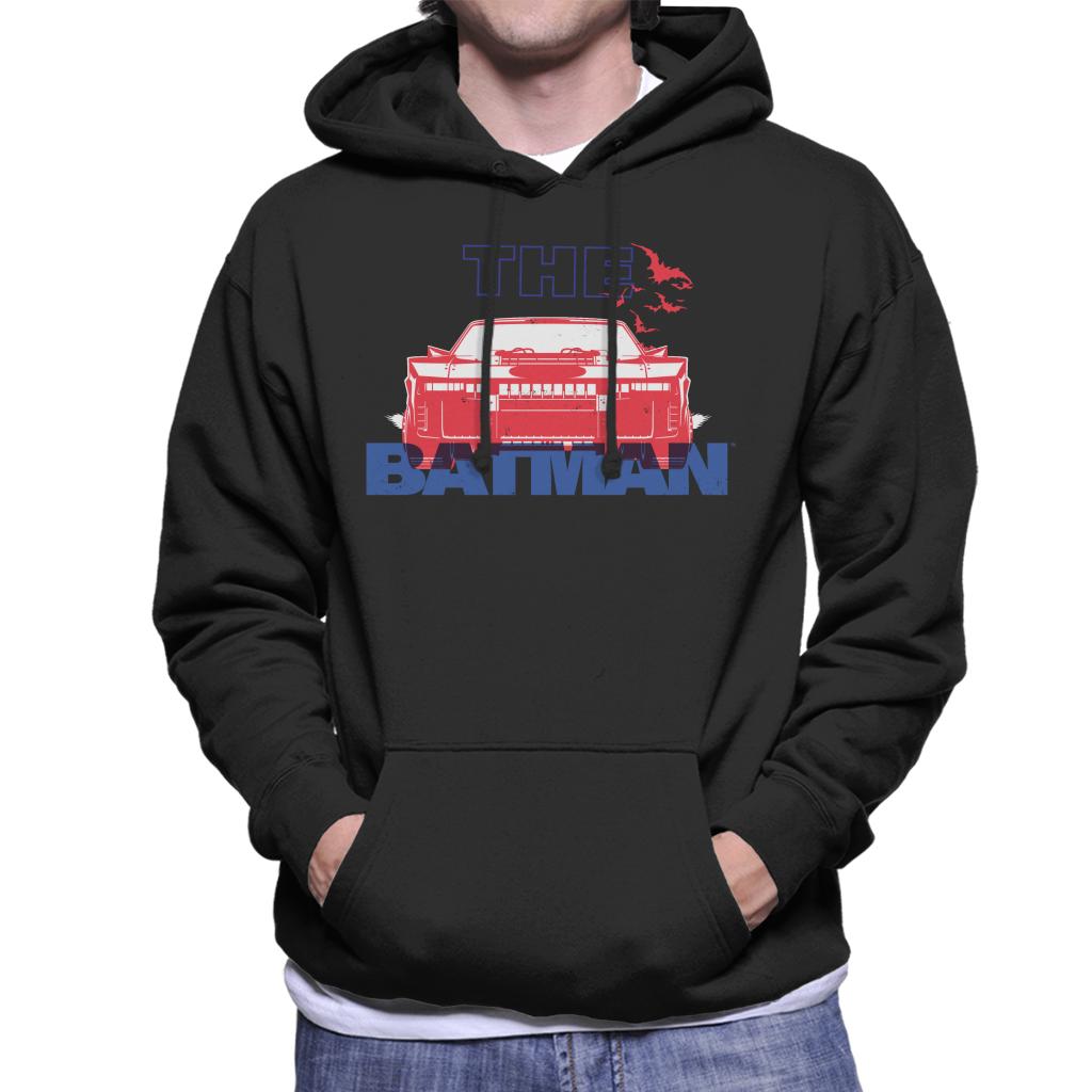 The Batman Red Batmobile Men's Hooded Sweatshirt-ALL + EVERY