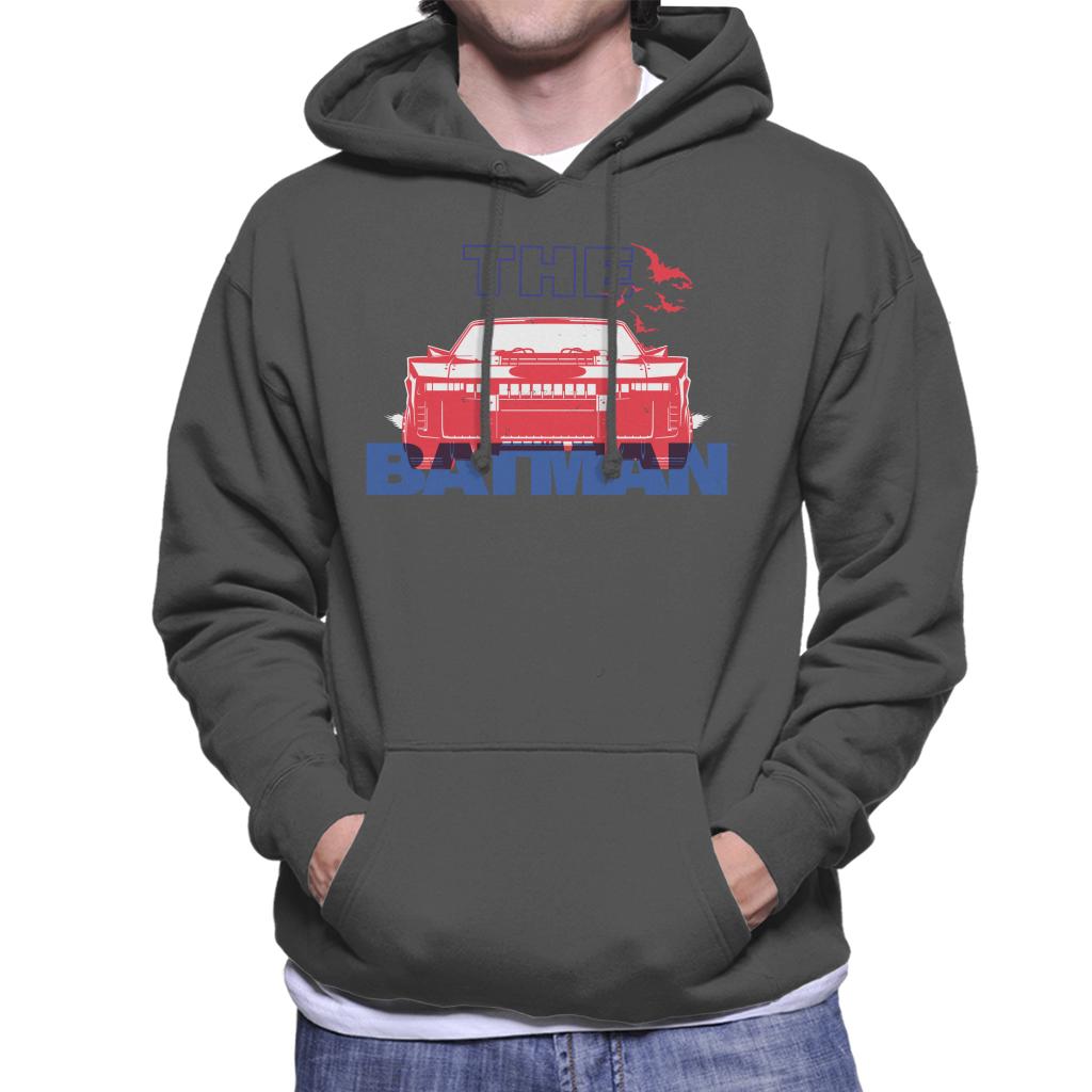 The Batman Red Batmobile Men's Hooded Sweatshirt-ALL + EVERY