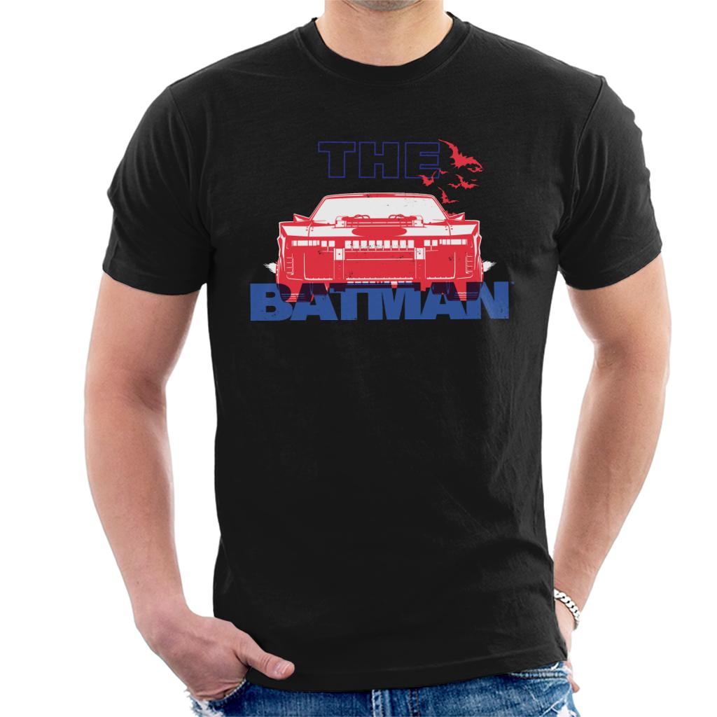 The Batman Red Batmobile Men's T-Shirt-ALL + EVERY