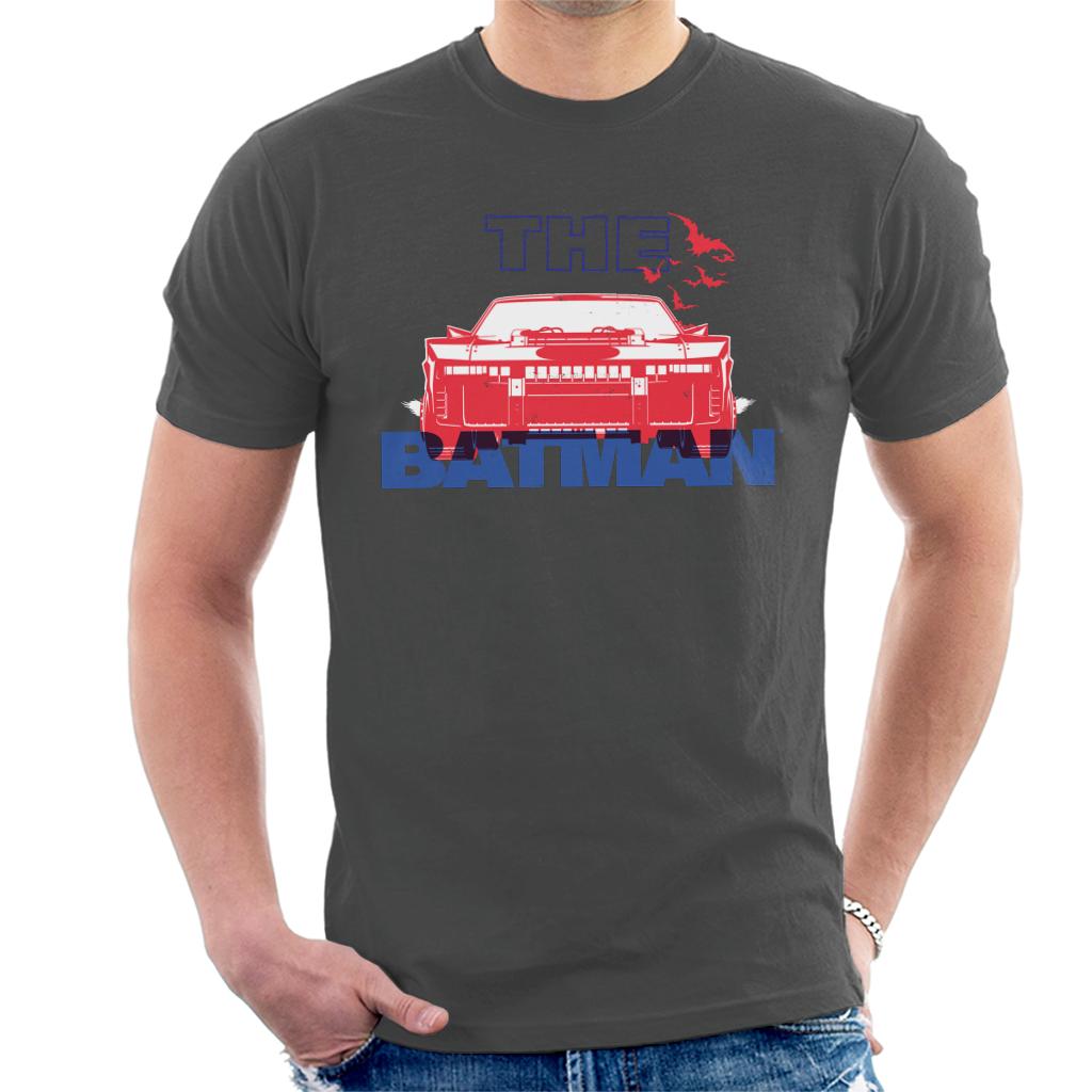 The Batman Red Batmobile Men's T-Shirt-ALL + EVERY