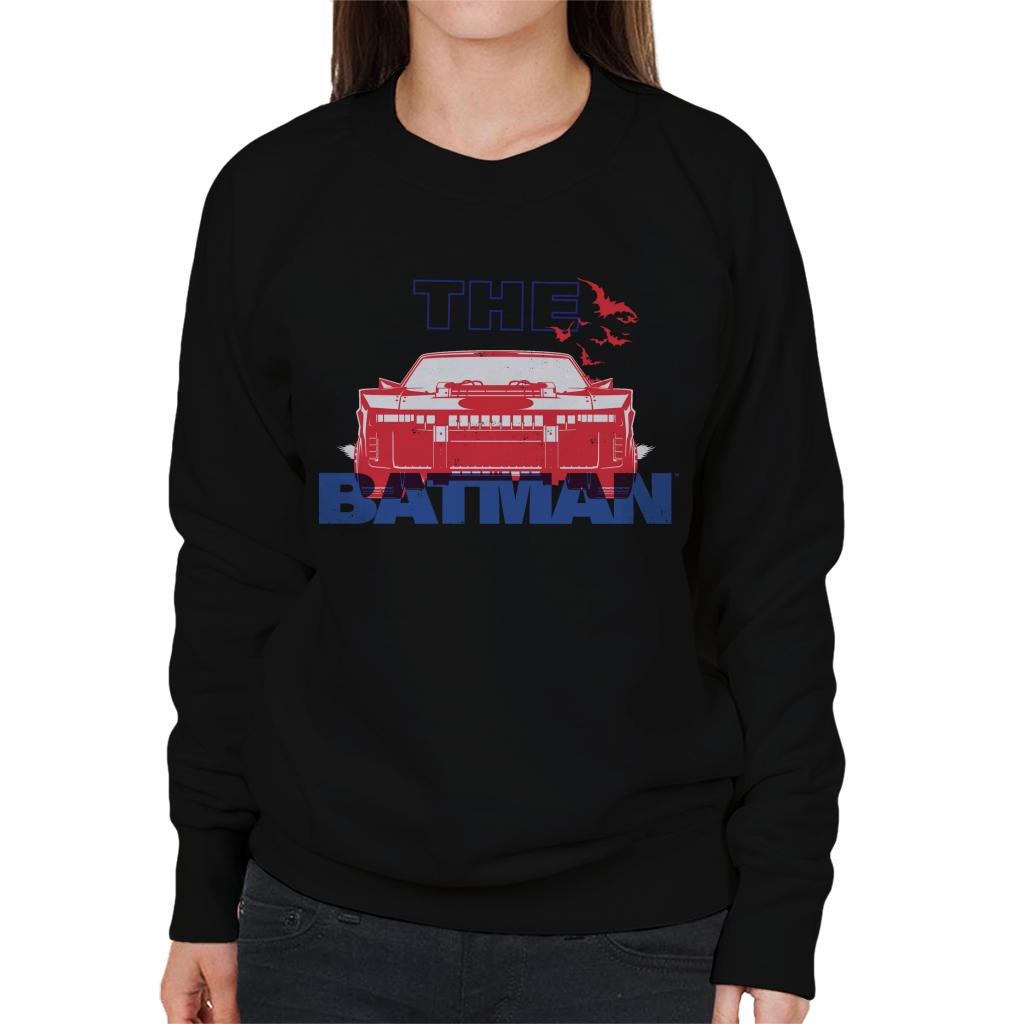 The Batman Red Batmobile Women's Sweatshirt-ALL + EVERY