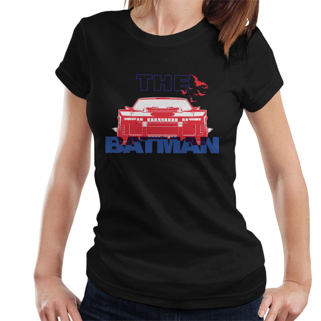 The Batman Red Batmobile Women's T-Shirt-ALL + EVERY