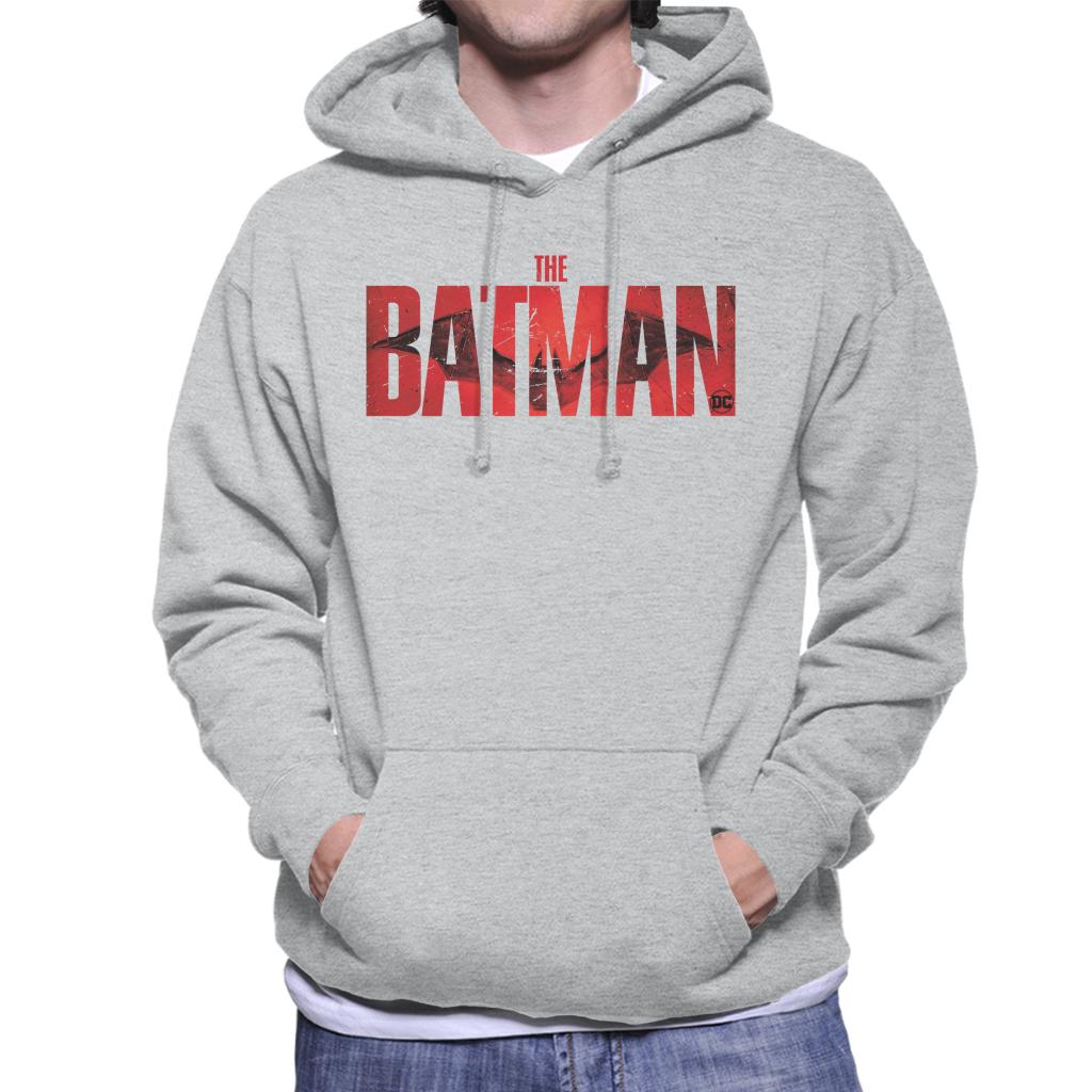 The Batman Red Logo Bat Signal Men's Hooded Sweatshirt-ALL + EVERY