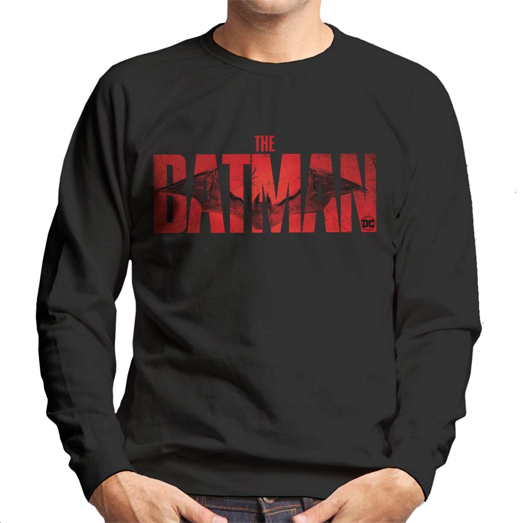 The Batman Red Logo Bat Signal Men's Sweatshirt-ALL + EVERY