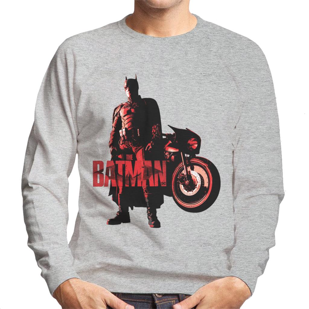 The Batman Red Logo Motorbike Men's Sweatshirt-ALL + EVERY