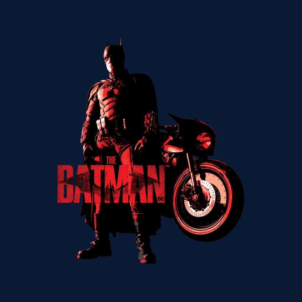 The Batman Red Logo Motorbike Men's T-Shirt-ALL + EVERY