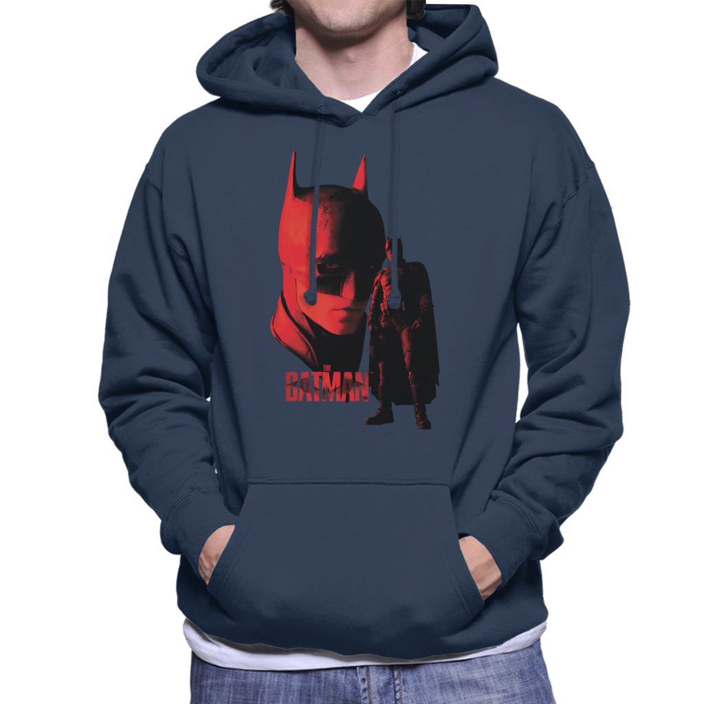 The Batman Batsuit Red Light Men's Hooded Sweatshirt-ALL + EVERY