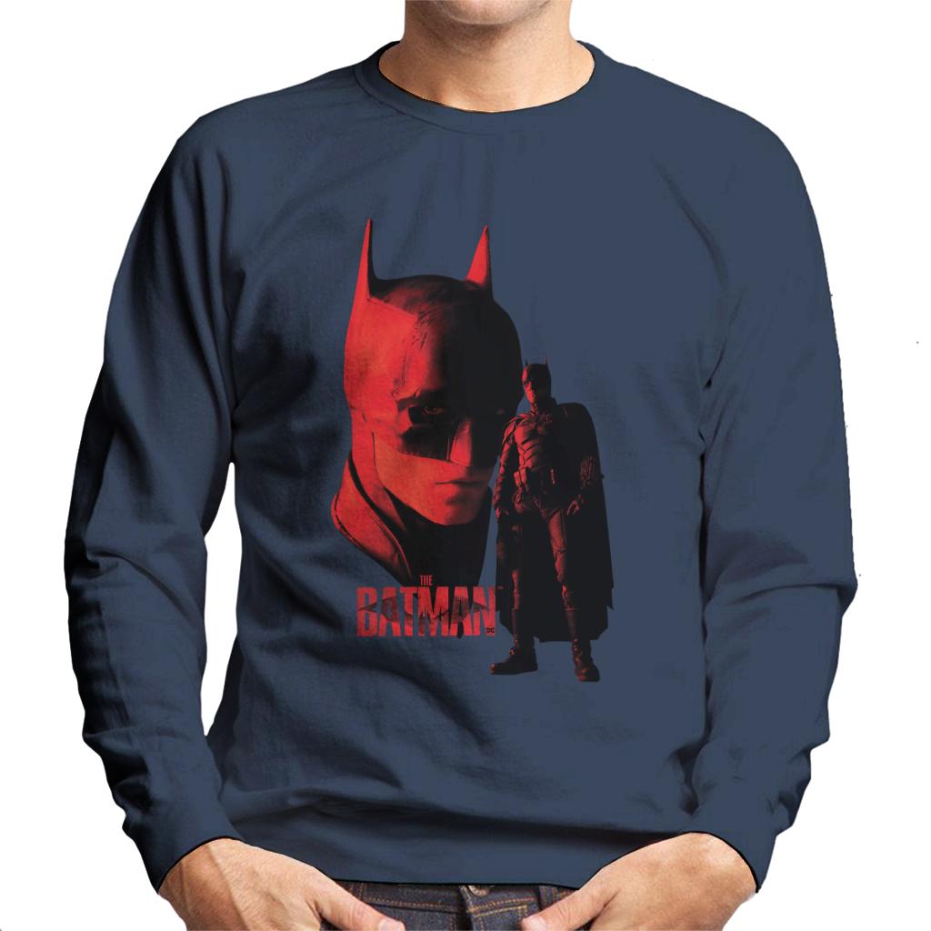 The Batman Batsuit Red Light Men's Sweatshirt-ALL + EVERY