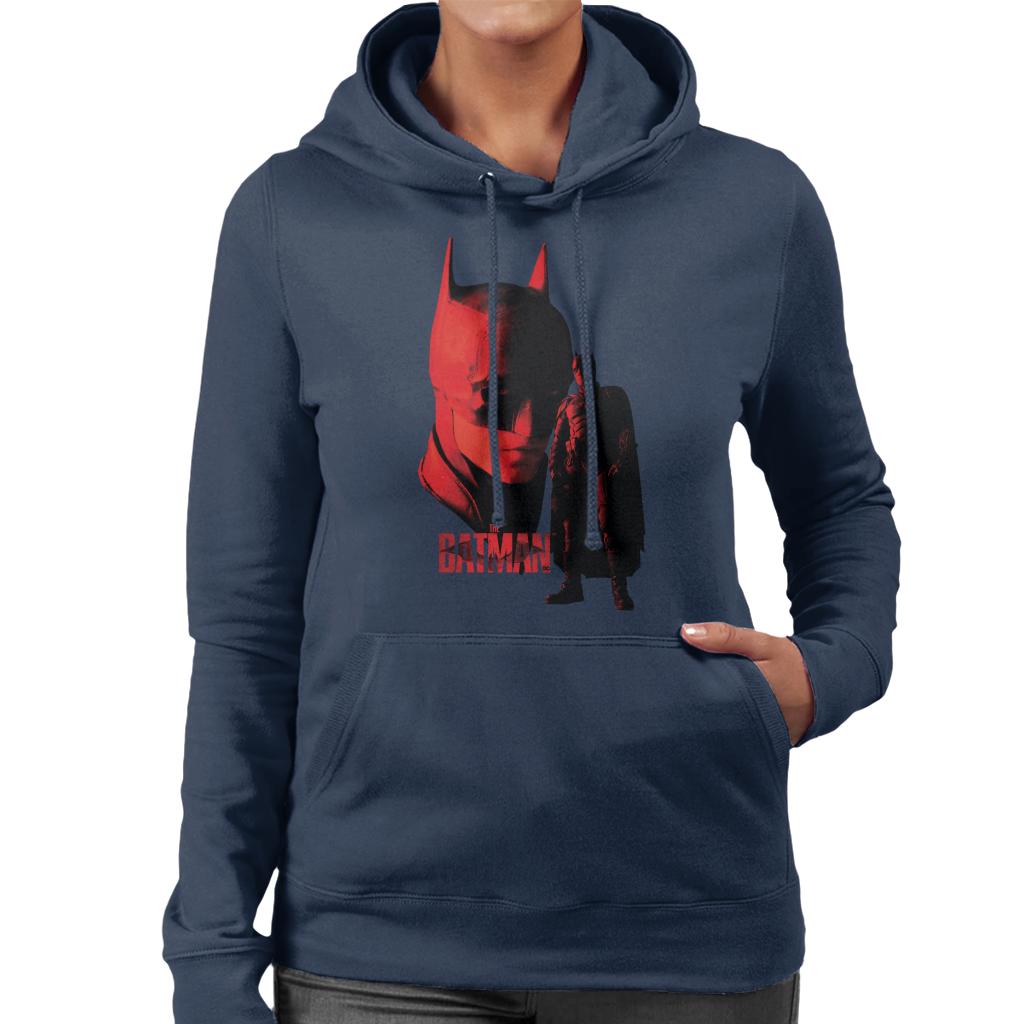 The Batman Batsuit Red Light Women's Hooded Sweatshirt-ALL + EVERY