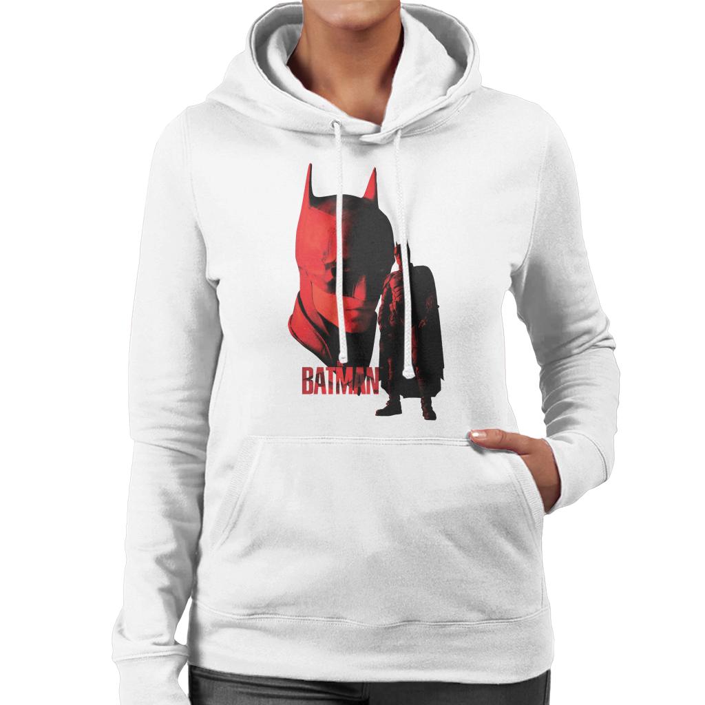 The Batman Batsuit Red Light Women's Hooded Sweatshirt-ALL + EVERY