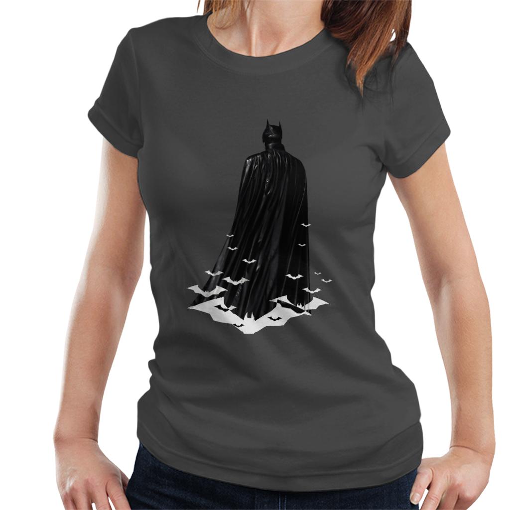 The Batman Cape White Bat Signals Women's T-Shirt-ALL + EVERY