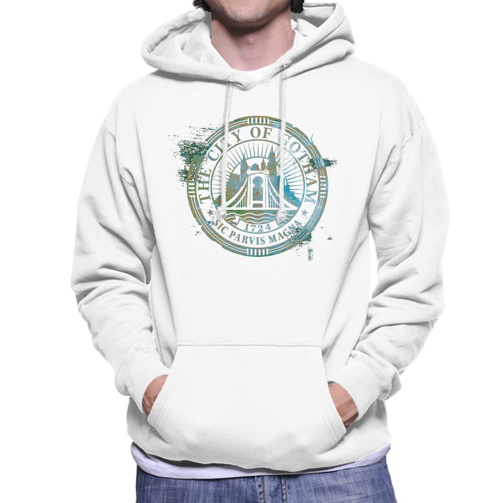 The Batman The City Of Gotham Badge Men's Hooded Sweatshirt-ALL + EVERY