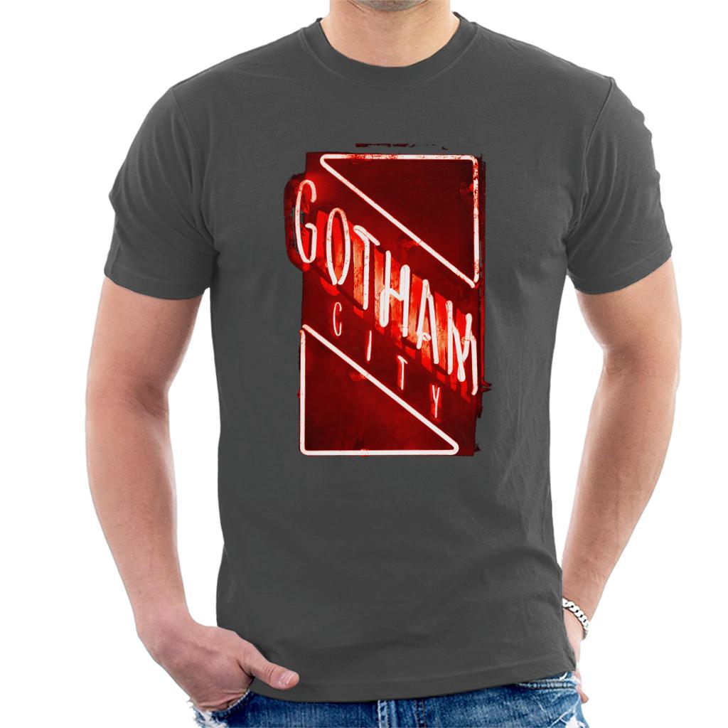 The Batman Gotham City Neon Light Men's T-Shirt-ALL + EVERY