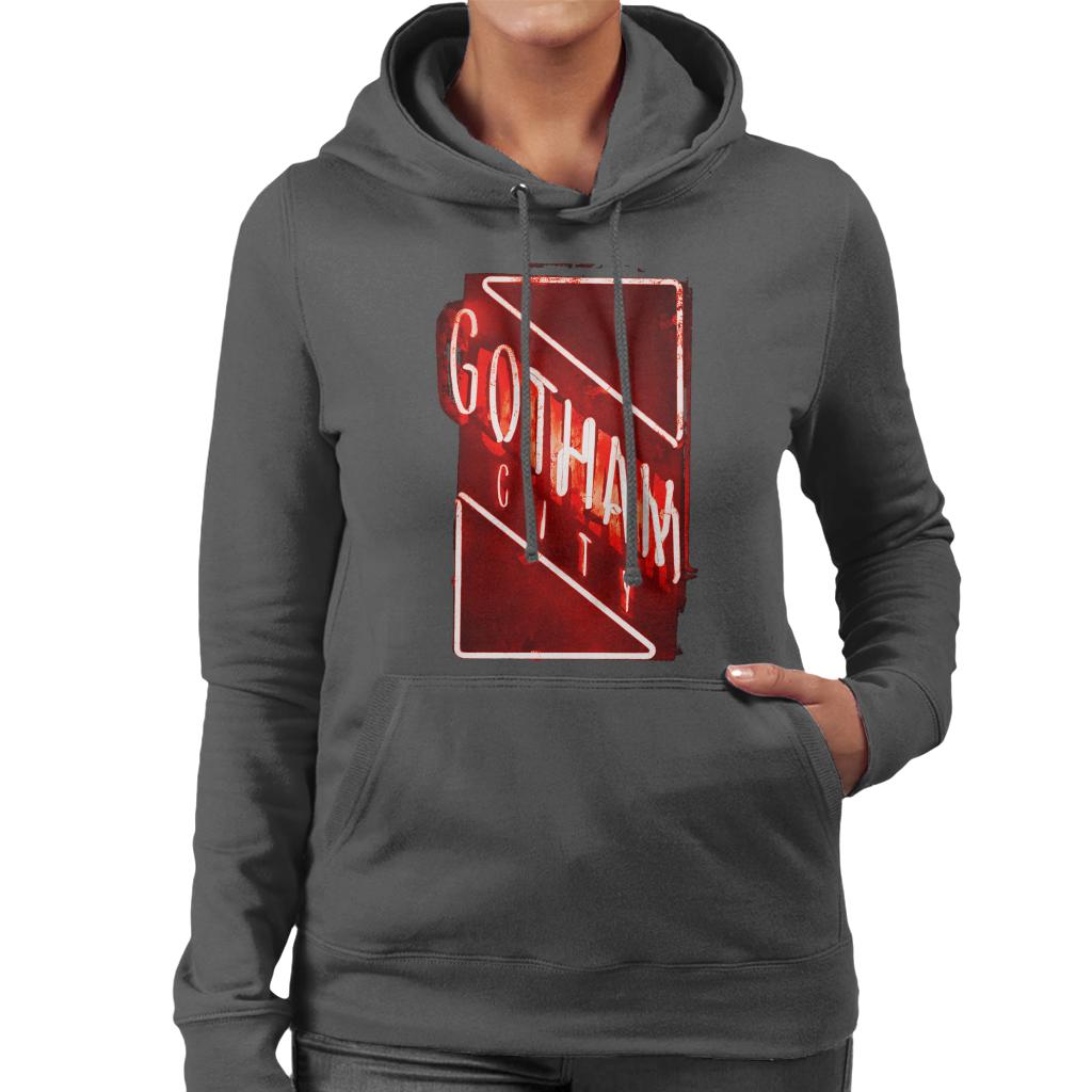 The Batman Gotham City Neon Light Women's Hooded Sweatshirt-ALL + EVERY