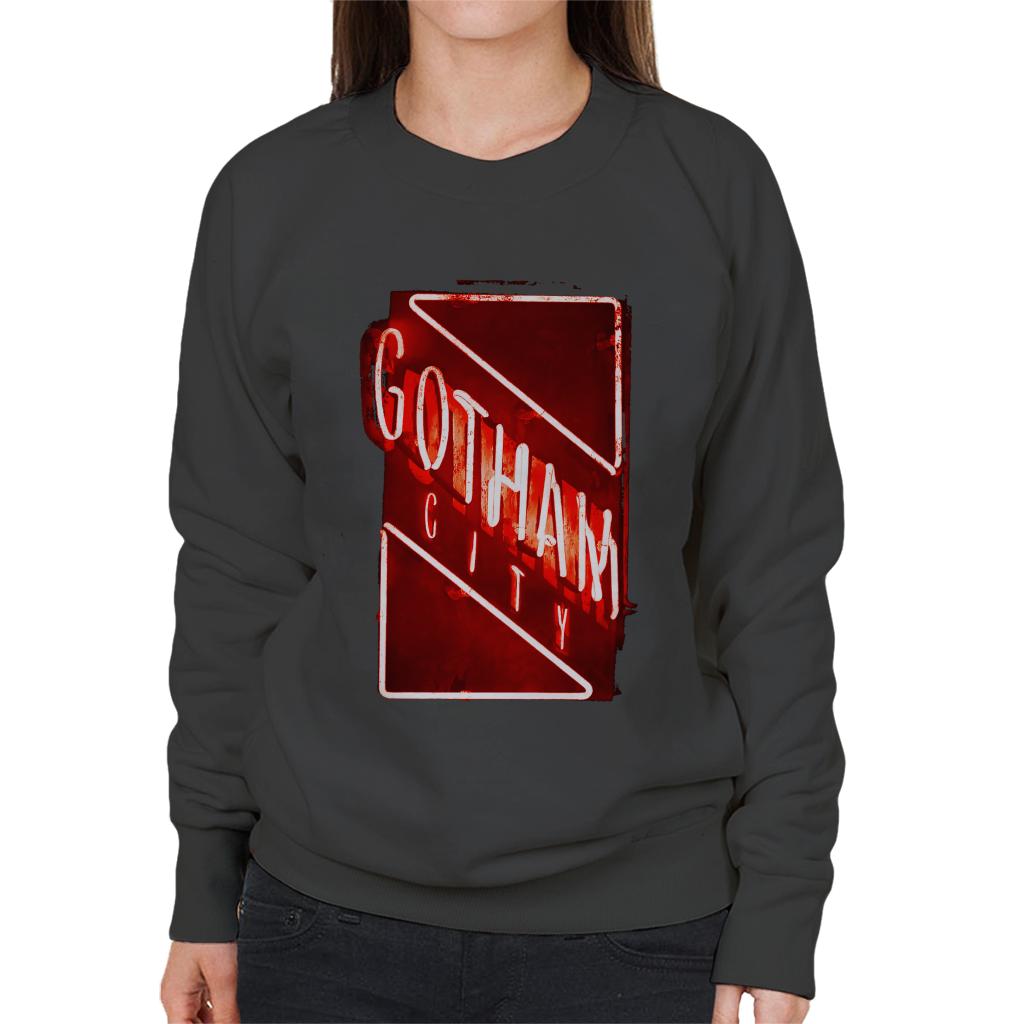 The Batman Gotham City Neon Light Women's Sweatshirt-ALL + EVERY