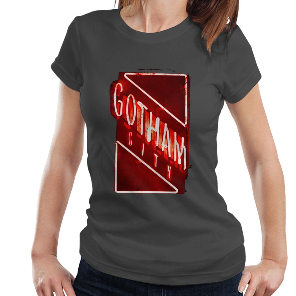 The Batman Gotham City Neon Light Women's T-Shirt-ALL + EVERY