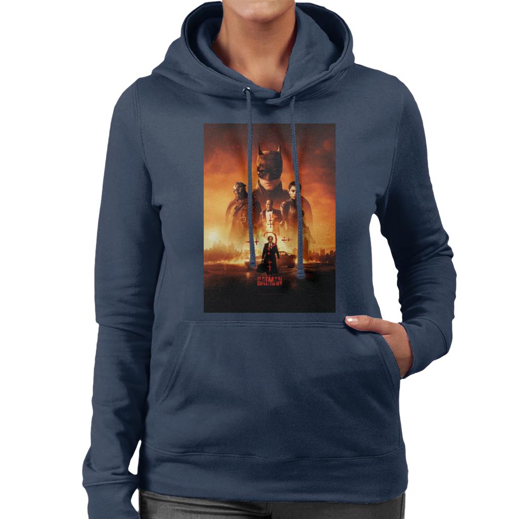 The Batman Poster Unmask The Truth Women's Hooded Sweatshirt-ALL + EVERY