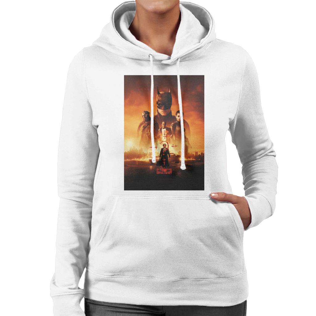 The Batman Poster Unmask The Truth Women's Hooded Sweatshirt-ALL + EVERY