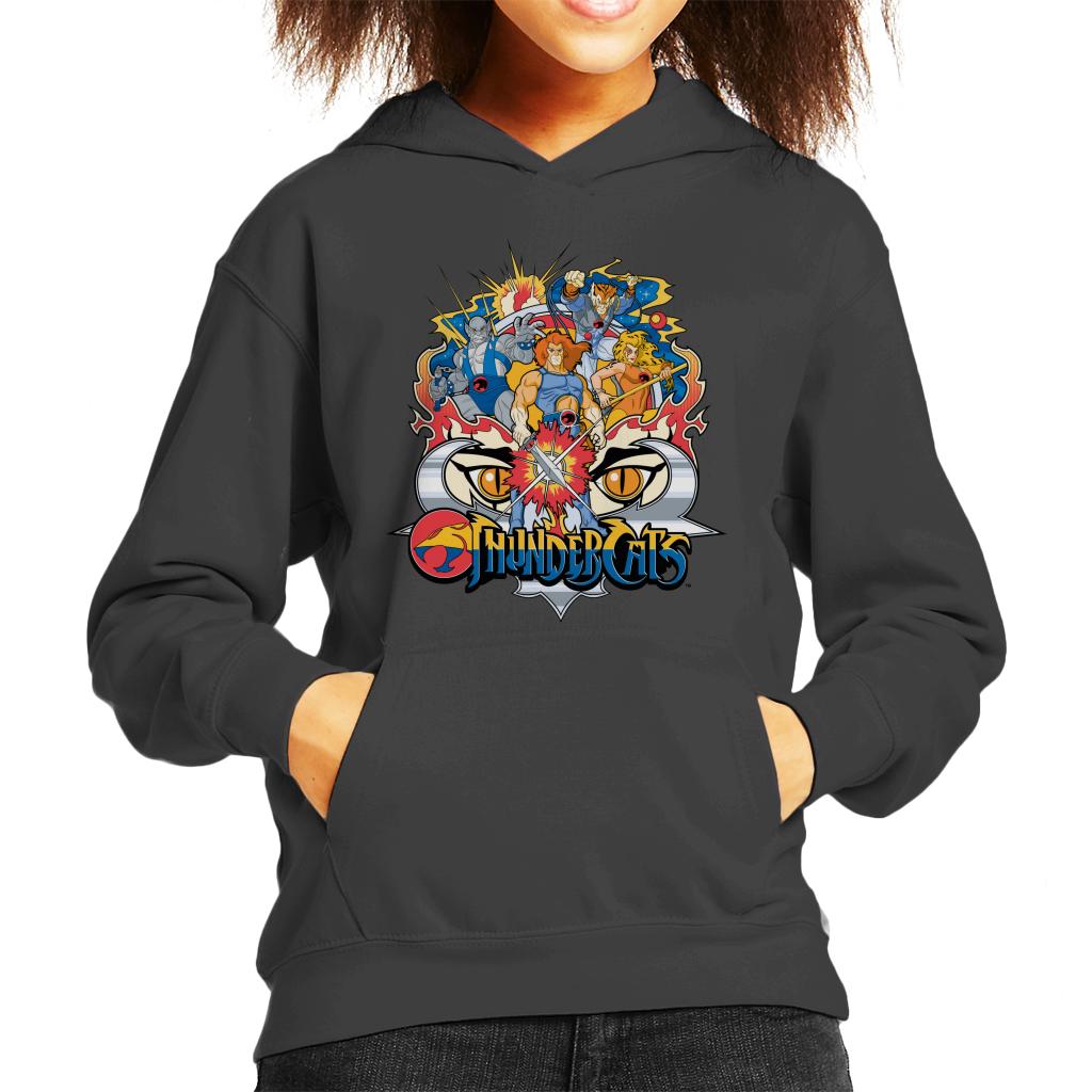 Thundercats Character Montage Kid's Hooded Sweatshirt-ALL + EVERY