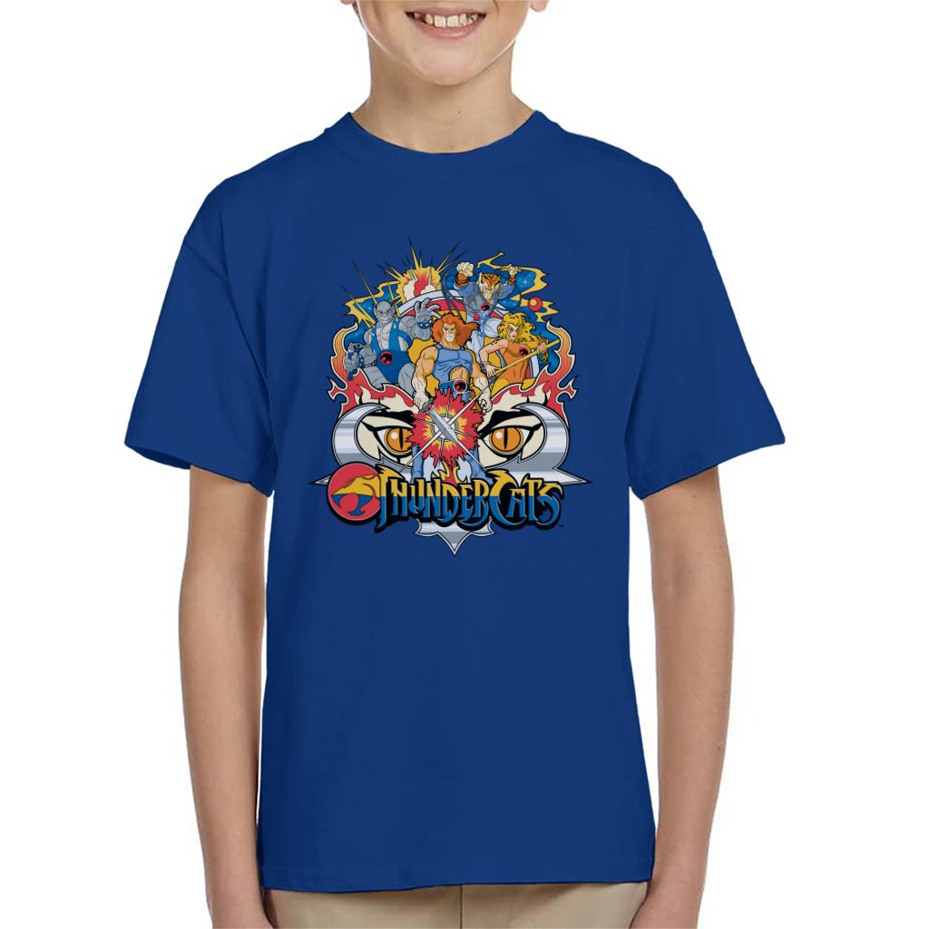 Thundercats Character Montage Kid's T-Shirt-ALL + EVERY