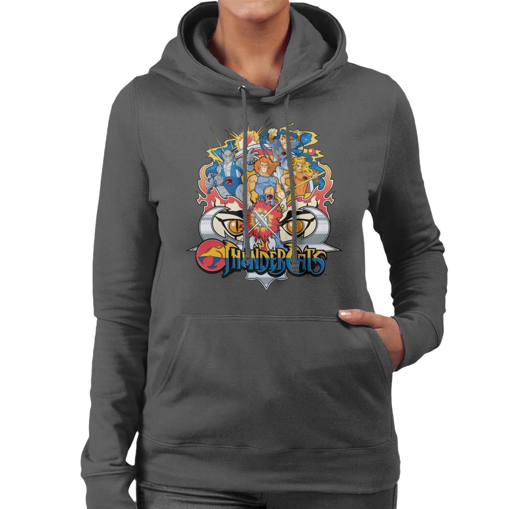 Thundercats Character Montage Women's Hooded Sweatshirt-ALL + EVERY